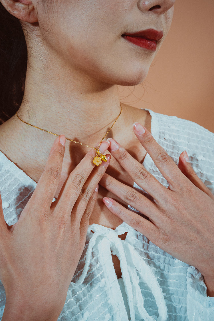 花影|和田玉頸鏈