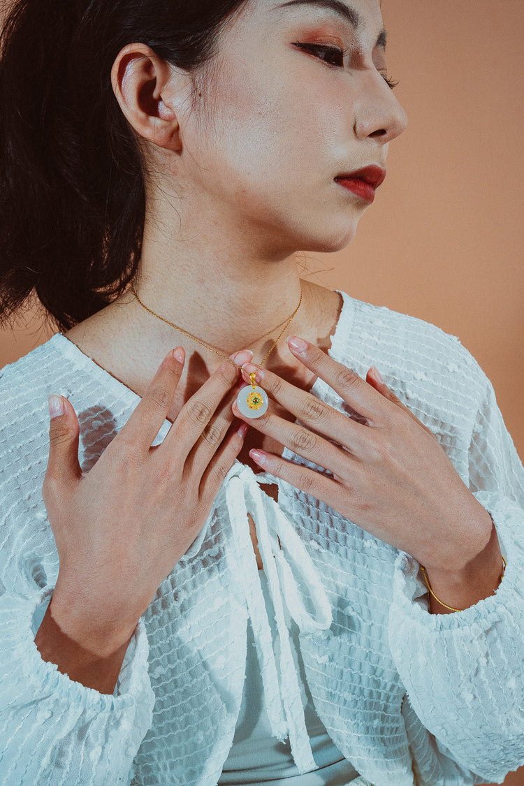 風中花|和田玉頸鏈