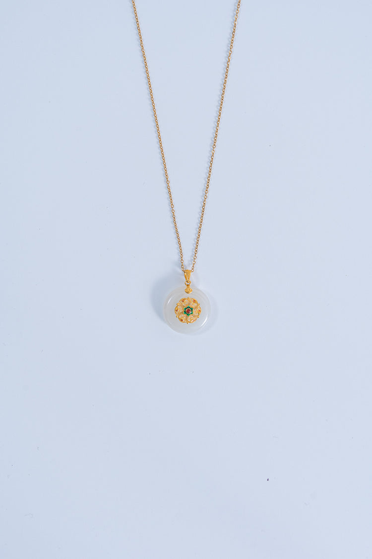 風中花|和田玉頸鏈