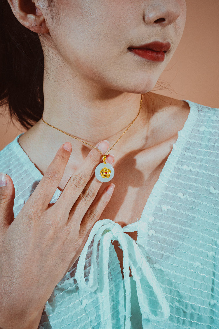 花語之韻|和田玉頸鏈