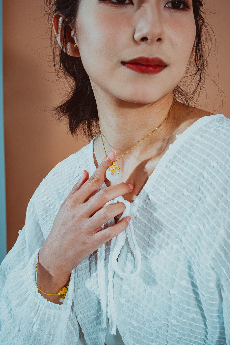 晨曦|和田玉頸鏈