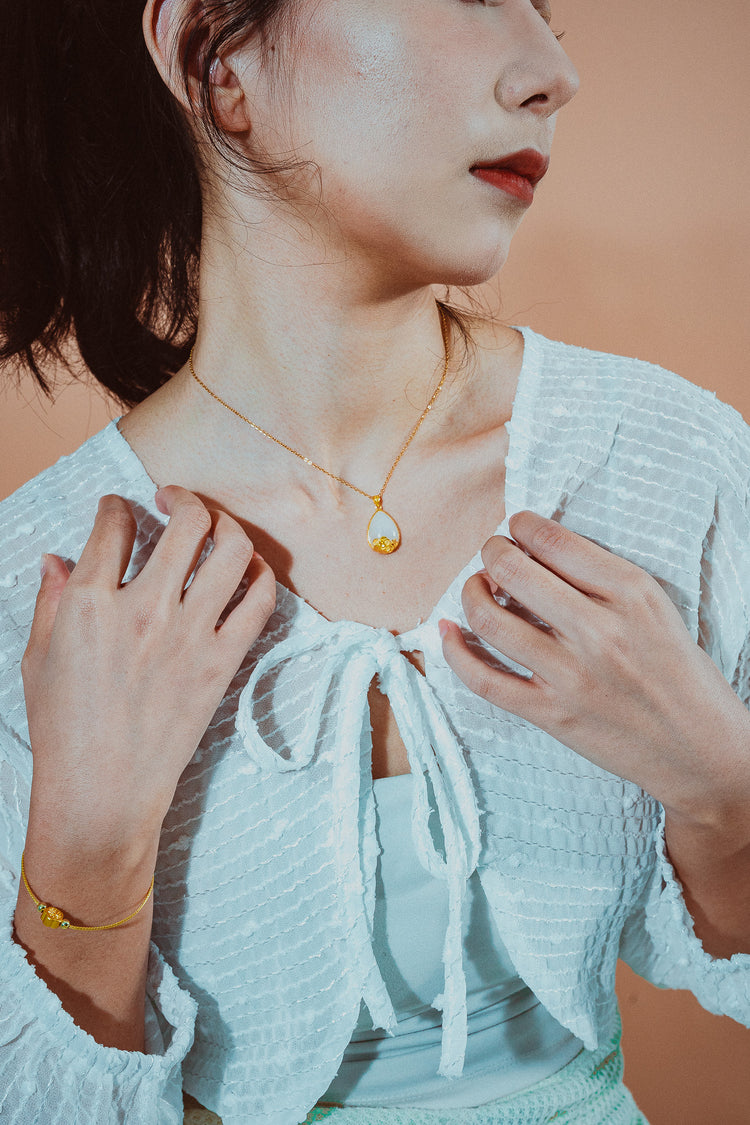 花影流光|和田玉頸鏈