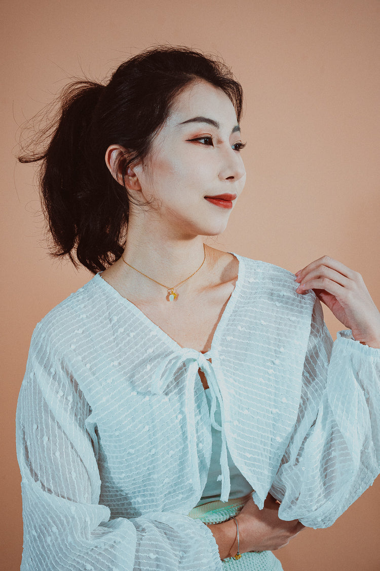 花瓣微光|和田玉頸鏈