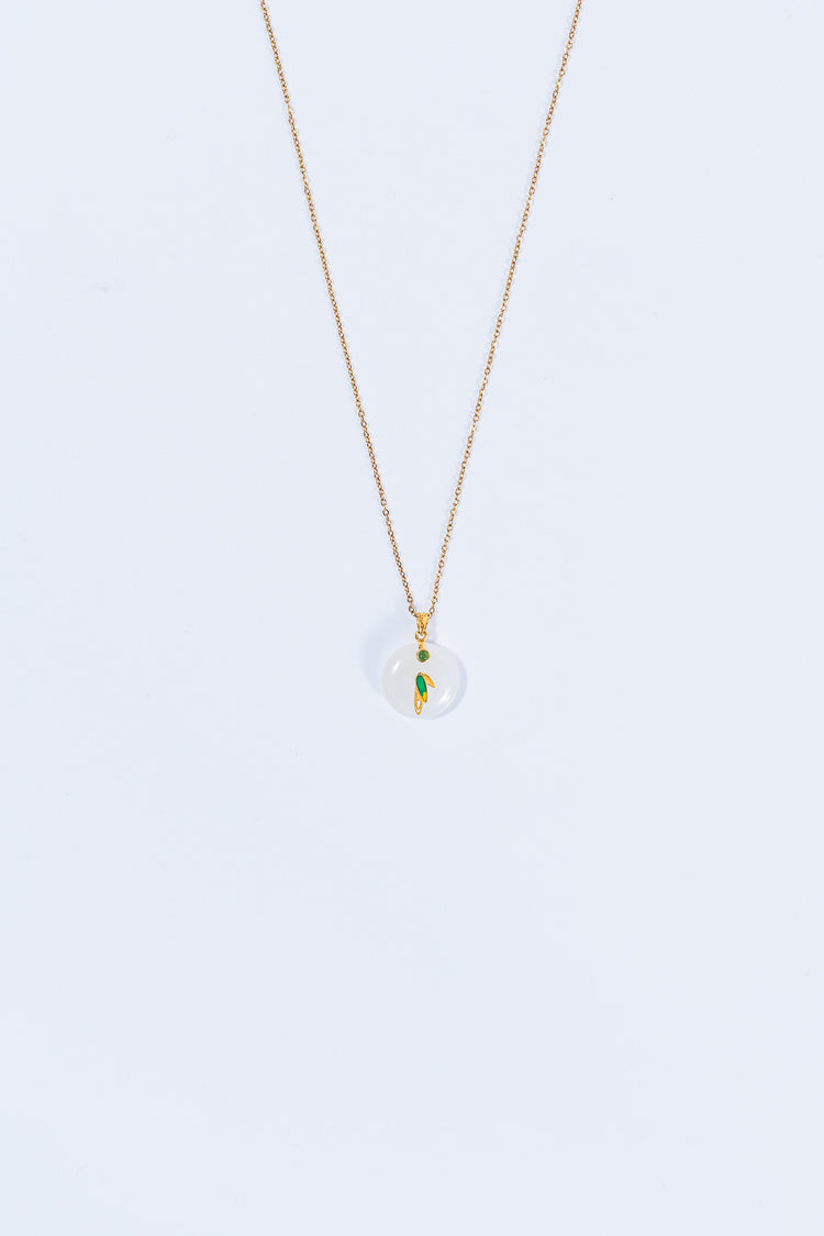 竹意無聲|和田玉頸鏈