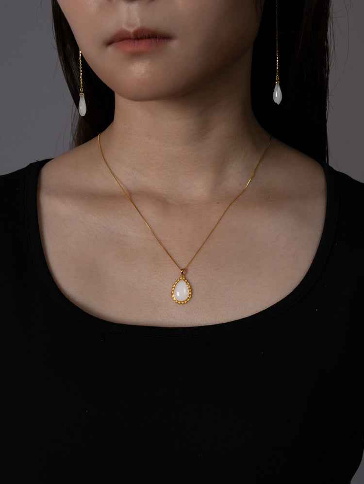 靜水流深|和田玉頸鏈