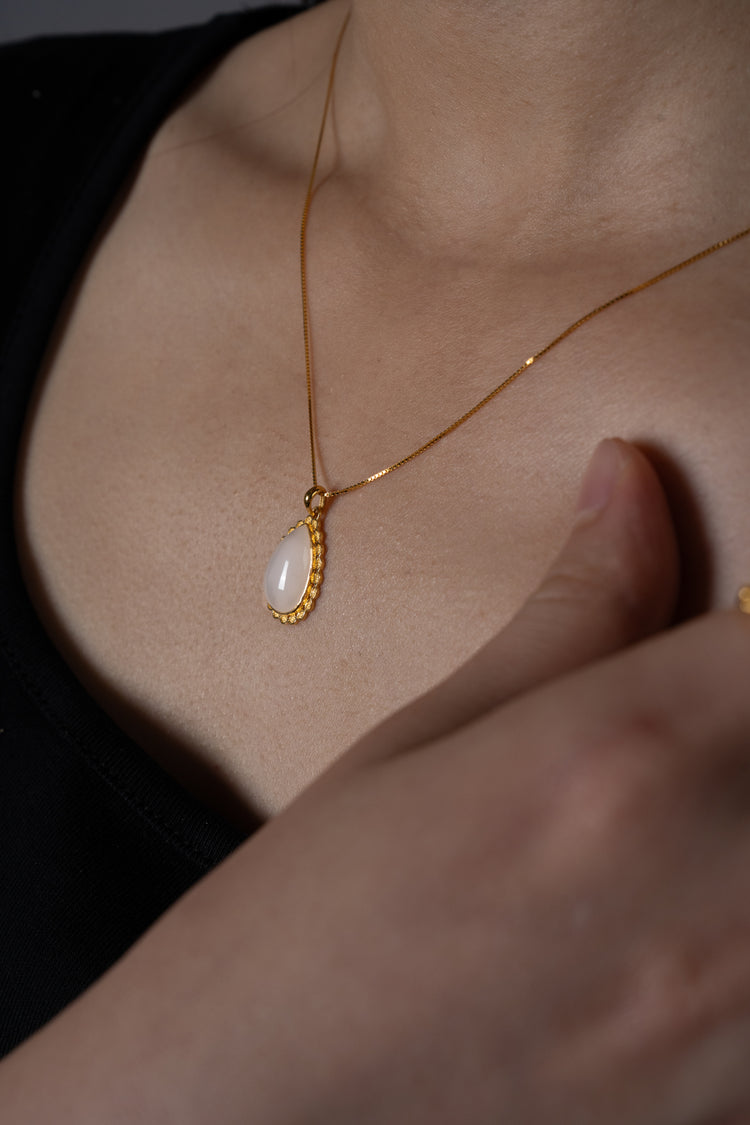 靜水流深|和田玉頸鏈