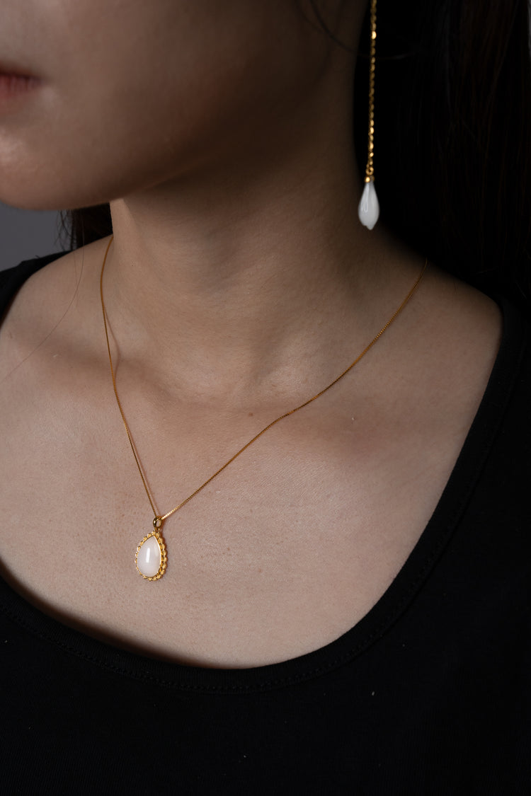 靜水流深|和田玉頸鏈