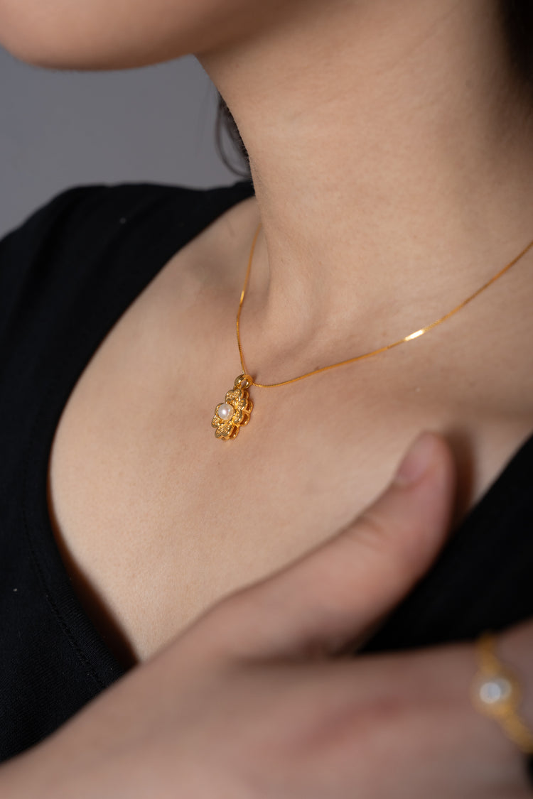 幸運留白|珍珠頸鏈