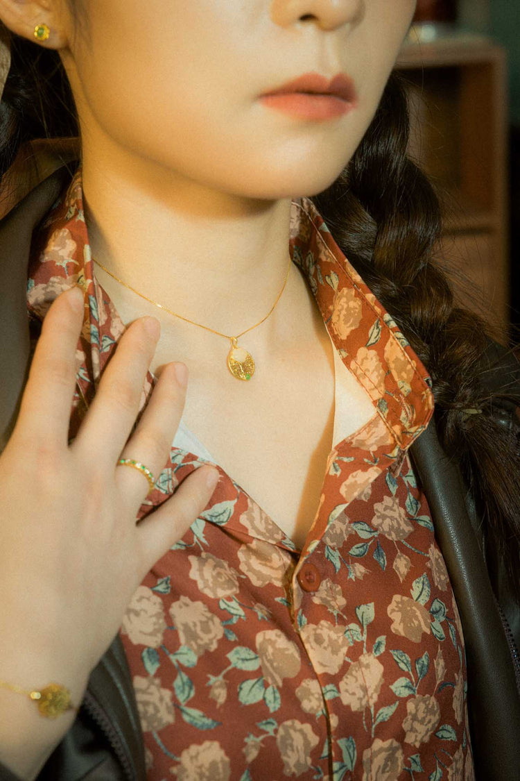 鏡花水月|和田玉項鍊