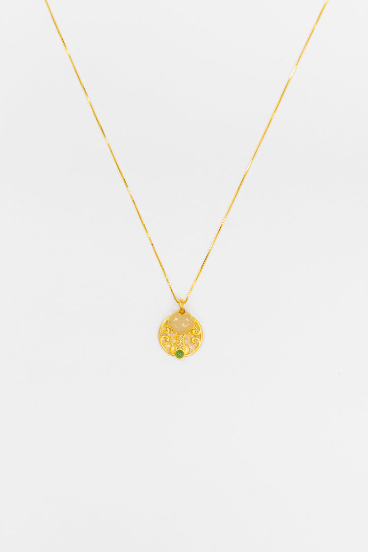 鏡花水月|和田玉項鍊