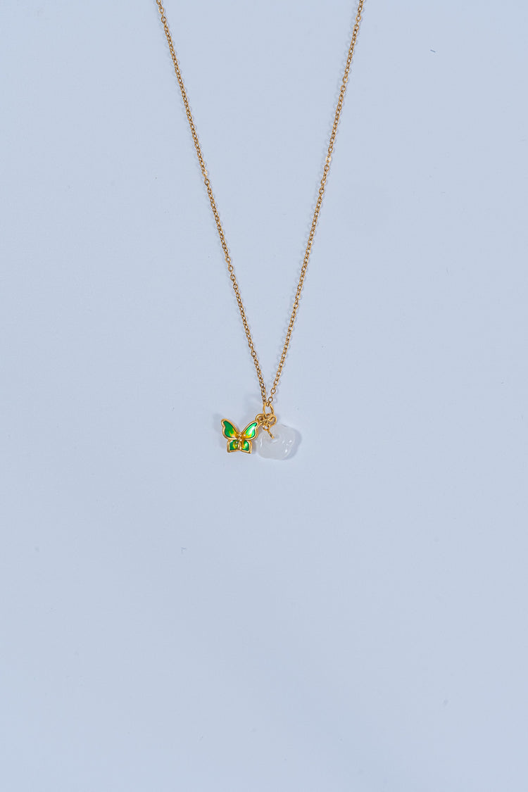 羽痕|和田玉頸鏈